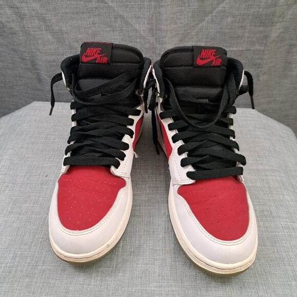 Nike Air Jordan 1 Mid GS size 4.5y 4.5 575441-123 RARE vi Carmine 2014 - Picture 3 of 15